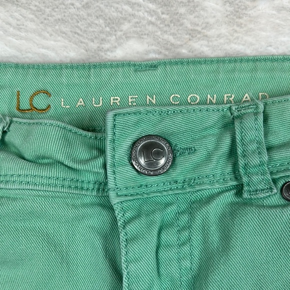 LC Lauren Conrad Green Jean Shorts - Picture 5 of 12